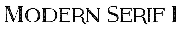 Modern Serif Eroded font preview